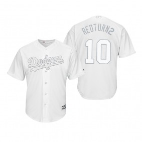 Los Angeles Dodgers Justin Turner Redturn2 White 2019 Players' Weekend Replica Jersey