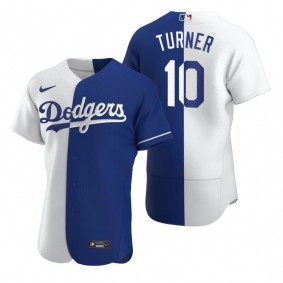 Los Angeles Dodgers Justin Turner Nike Royal Authentic Color Split Jersey