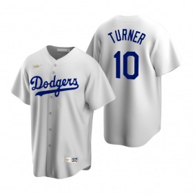 Los Angeles Dodgers Justin Turner Nike White Cooperstown Collection Home Jersey
