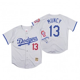 Los Angeles Dodgers Max Muncy Gray 1981 Authentic Jersey