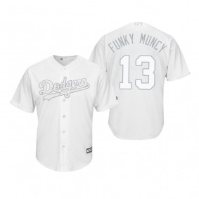 Los Angeles Dodgers Max Muncy Funky Muncy White 2019 Players' Weekend Replica Jersey