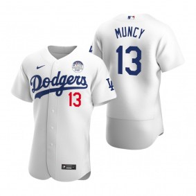 Los Angeles Dodgers Max Muncy White 4 ALS Lou Gehrig Day Authentic Jersey