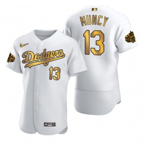 Max Muncy Los Angeles Dodgers White Gold 2022 MLB All-Star Game Jersey