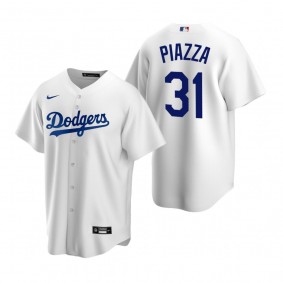Men's Los Angeles Dodgers Mike Piazza Nike White Replica Home Jersey