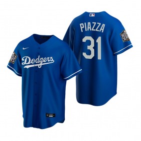 Men's Los Angeles Dodgers Mike Piazza Royal 2020 World Series Replica Jersey