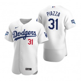 Los Angeles Dodgers Mike Piazza White 2020 World Series Champions Authentic Jersey