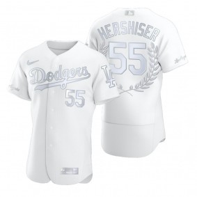 Orel Hershiser Los Angeles Dodgers White Awards Collection NL Cy Young Jersey