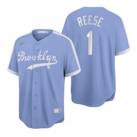 Pee Wee Reese Brooklyn Dodgers Light Purple Cooperstown Collection Baseball Jersey