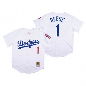 Los Angeles Dodgers Pee Wee Reese White 1981 Authentic Jersey