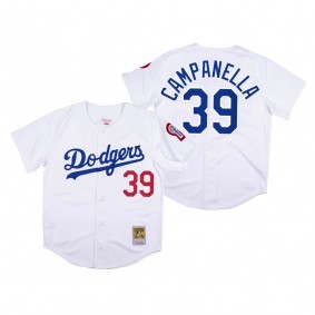 Los Angeles Dodgers Roy Campanella White 1981 Authentic Jersey