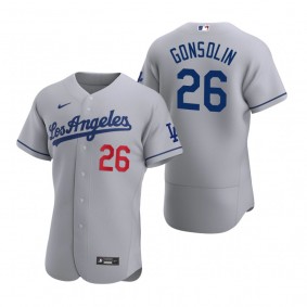 Men's Los Angeles Dodgers Tony Gonsolin Nike Gray Authentic Road Jersey