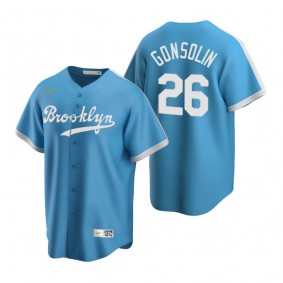Los Angeles Dodgers Tony Gonsolin Nike Light Blue Cooperstown Collection Alternate Jersey