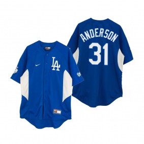 Los Angeles Dodgers Tyler Anderson Royal Vintage Baseball Jersey