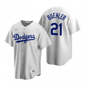 Los Angeles Dodgers Walker Buehler Nike White Cooperstown Collection Home Jersey