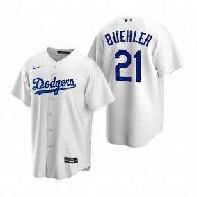 Men's Los Angeles Dodgers Walker Buehler Nike White Replica Home Jersey