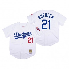 Los Angeles Dodgers Walker Buehler White 1981 Authentic Jersey