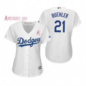 Walker Buehler Los Angeles Dodgers White 2019 Mother's Day Jersey