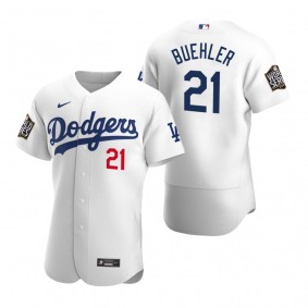 Los Angeles Dodgers Walker Buehler Nike White 2020 World Series Authentic Jersey