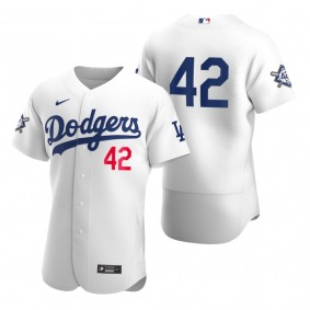 Los Angeles Dodgers White Jackie Robinson Day Authentic Jersey