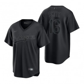 Los Angeles Dodgers Will Smith Black Pitch Black Fashion Replica Jersey