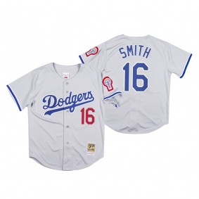 Los Angeles Dodgers Will Smith Gray 1981 Authentic Jersey