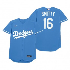 Los Angeles Dodgers Will Smith Smitty Royal 2021 Players' Weekend Nickname Jersey