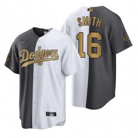 Los Angeles Dodgers Will Smith White Charcoal 2022 MLB All-Star Game Split Jersey