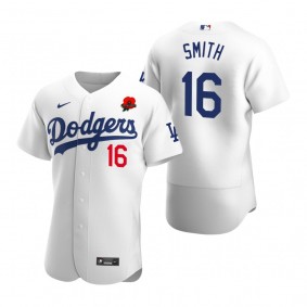 Los Angeles Dodgers Will Smith Poppy Patch Authentic White Memorial Day Jersey