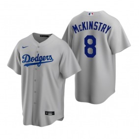 Los Angeles Dodgers Zach McKinstry Nike Gray Replica Alternate Jersey