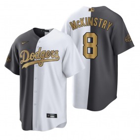 Los Angeles Dodgers Zach McKinstry White Charcoal 2022 MLB All-Star Game Split Jersey