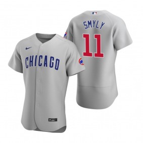 Men's Chicago Cubs Drew Smyly Gray Authentic Road Jersey
