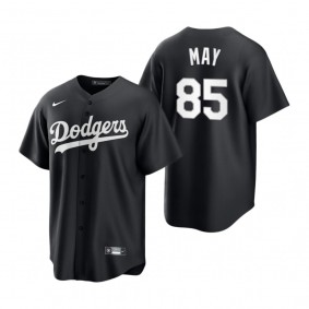 Los Angeles Dodgers Dustin May Nike Black White 2021 All Black Fashion Replica Jersey