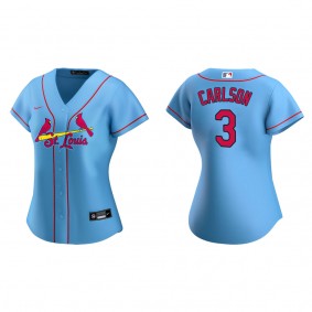 Dylan Carlson Women's St. Louis Cardinals Blue Alternate Replica Jersey