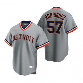 Detroit Tigers Eduardo Rodriguez Nike Gray Cooperstown Collection Road Jersey