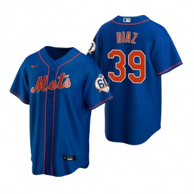 New York Mets Edwin Diaz Nike Royal 60th Anniversary Alternate Jersey