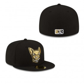 Men's El Paso Chihuahuas Black Authentic Collection Alternate Logo 59FIFTY Fitted Hat