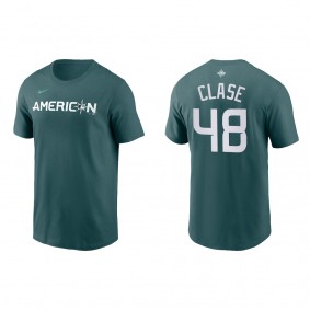Emmanuel Clase American League Teal 2023 MLB All-Star Game Name & Number T-Shirt