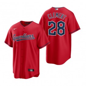 Men's Cleveland Guardians Ernie Clement Nike Red Replica Jersey