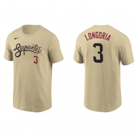 Evan Longoria Arizona Diamondbacks Nike Gold City Connect Name & Number T-Shirt