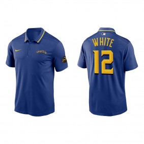 Evan White Seattle Mariners Royal 2023 City Connect Knit Performance Polo