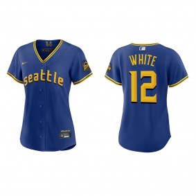 Evan White Women's Seattle Mariners Royal 2023 City Connect Replica Jersey