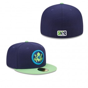 Men's Everett AquaSox Navy Green Marvel x Minor League 59FIFTY Fitted Hat