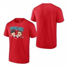Men's Fanatics Branded Red Shohei Ohtani x Lars Nootbaar Pepper Mill T-Shirt