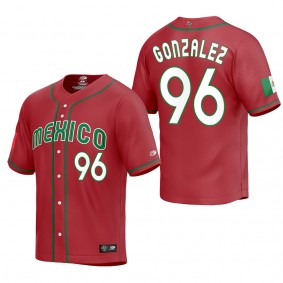 Felipe Gonzalez Mexico Baseball Red 2023 World Baseball Classic Replica Jersey