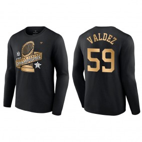 Framber Valdez Houston Astros Black 2022 World Series Champions Parade T-Shirt