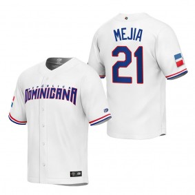 Francisco Mejia Men's Dominican Republic Baseball White 2023 World Baseball Classic Replica Jersey