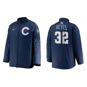 Men's Chicago Cubs Franmil Reyes Navy City Connect Dugout Jacket