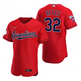 Men's Cleveland Guardians Franmil Reyes Red Authentic Alternate Jersey