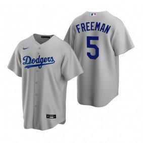 Los Angeles Dodgers Freddie Freeman Nike Gray Replica Alternate Jersey