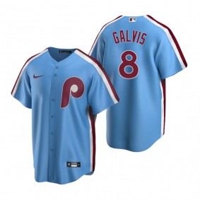 Philadelphia Phillies Freddy Galvis Nike Light Blue Cooperstown Collection Road Jersey